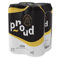Proud Ležák 4x 0,5 l plech